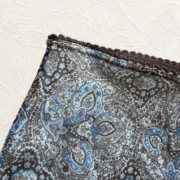 Vintage Exact Change brown paisley midi skirt size S - Picture 3 of 5